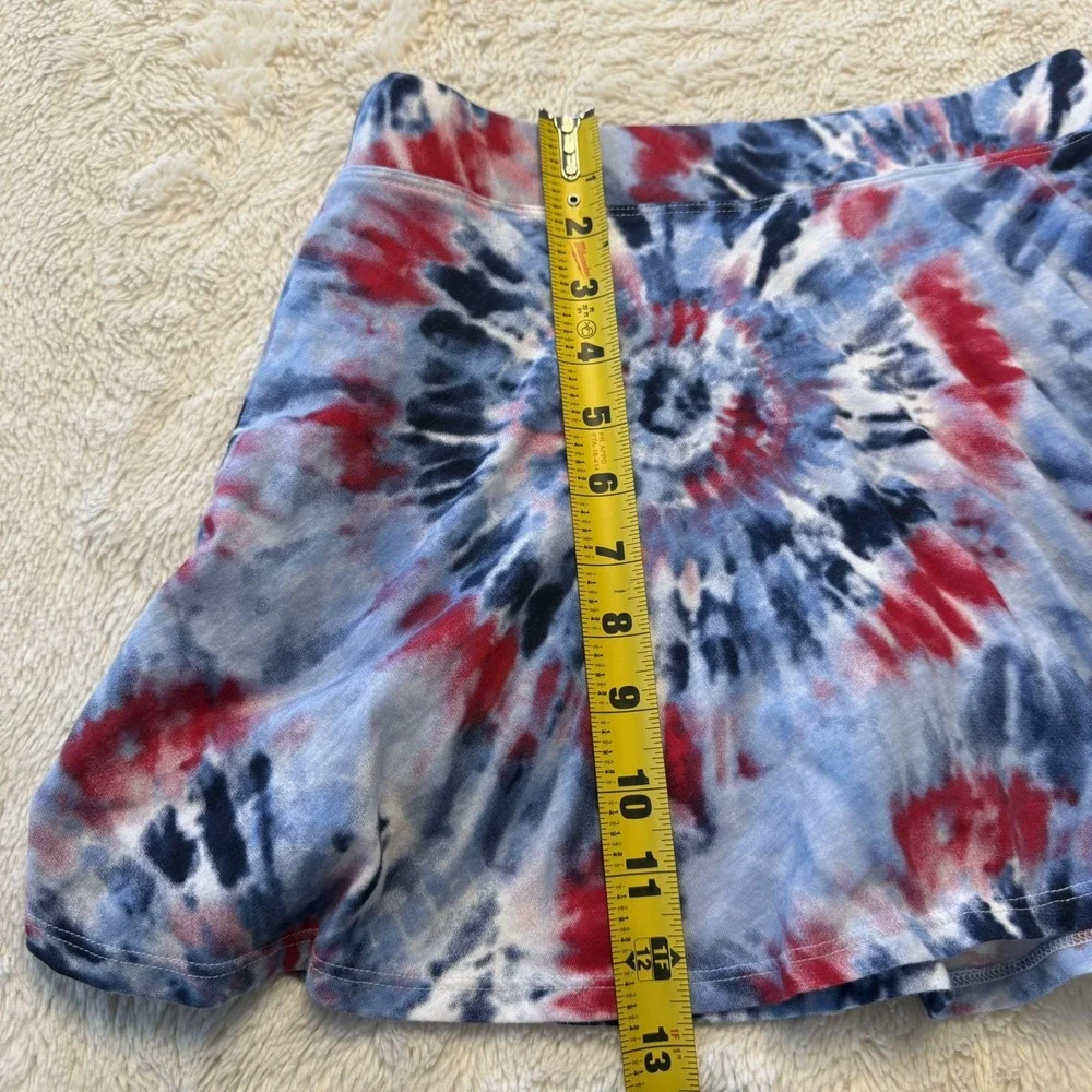 The Children's Place Girls 14 XL Tie Dye Tank Skirt Set Red Blue White Patriotic